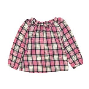 CARTER'S Baby Girl Pink Plaid Long Sleeve Top